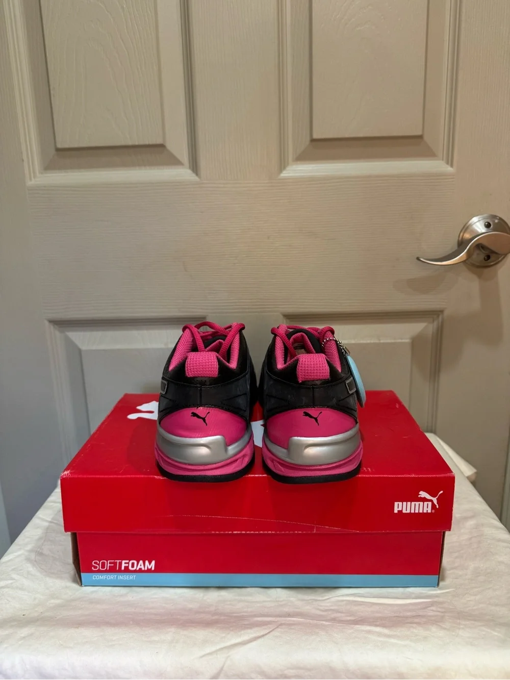 PUMA Tazon 6 Wn's FM Black Beetroot Women's Cross Train Sneaker SZ 9 NIB 189877
